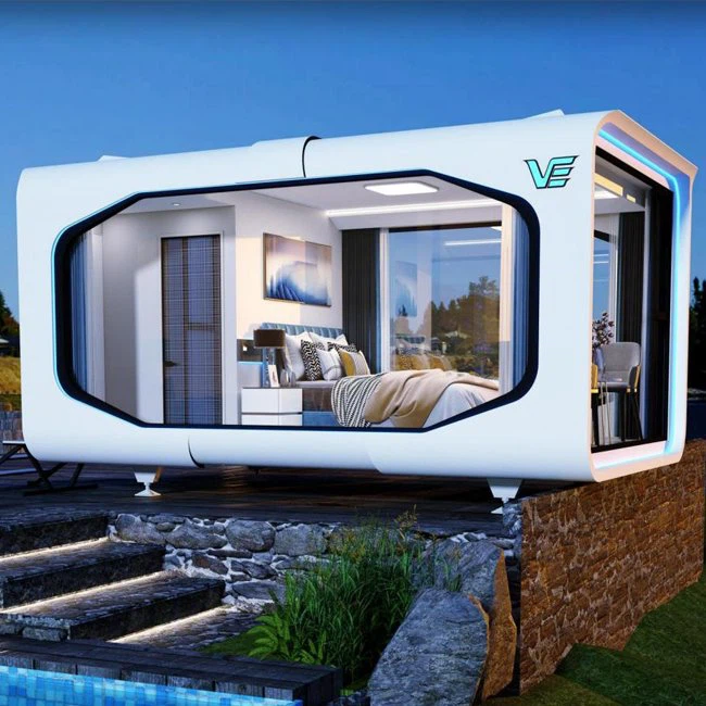 منزل صغير جاهز من Smart Apple Cabin Pod مع حمام